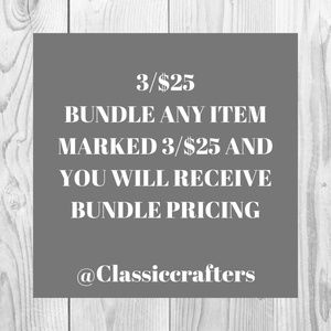 3/$25 All Items As Marked